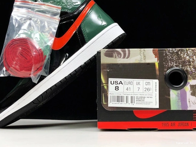Retro SoleFly x OG 1 Team Black Jordan Orange-Fir AV3905-038 High Air 0718